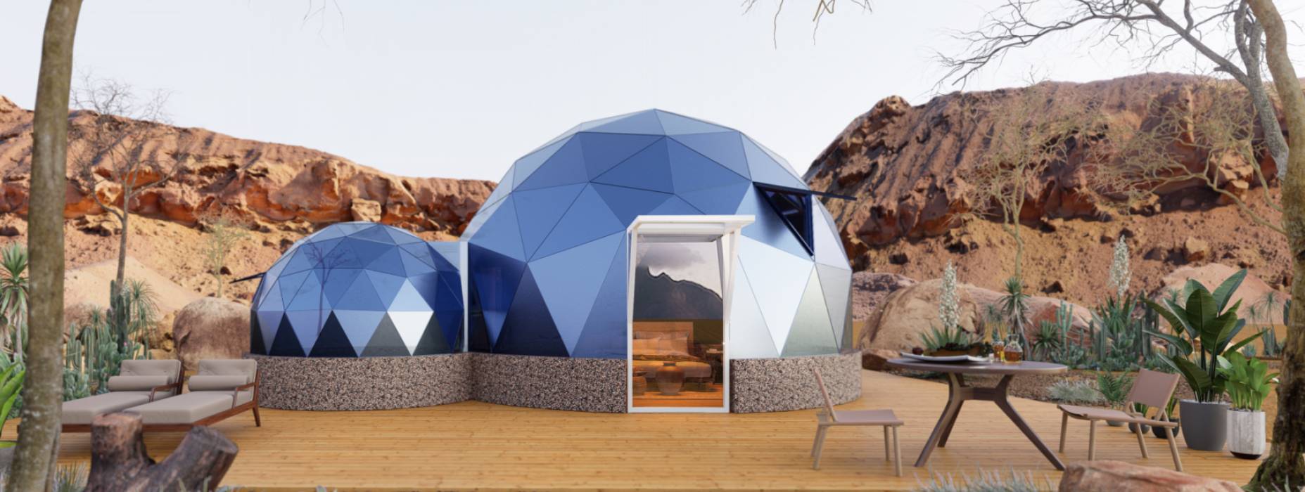 唐河县球形智能光伏玻璃星空房